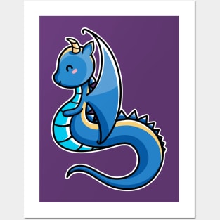 Kawaii Cute Dragon Posters and Art